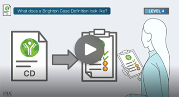 Image from the Brighton Collaboration What is a Brighton Case Definition video